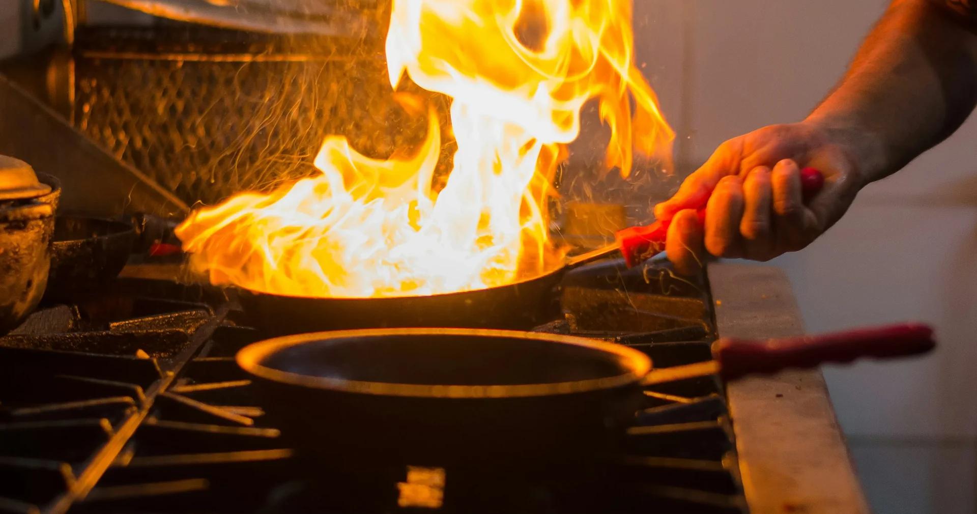 Quemadura en la cocina
